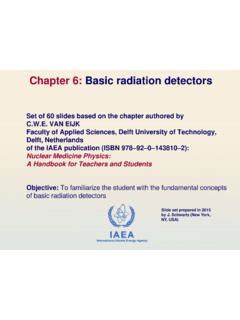Chapter 6: Basic radiation detectors .